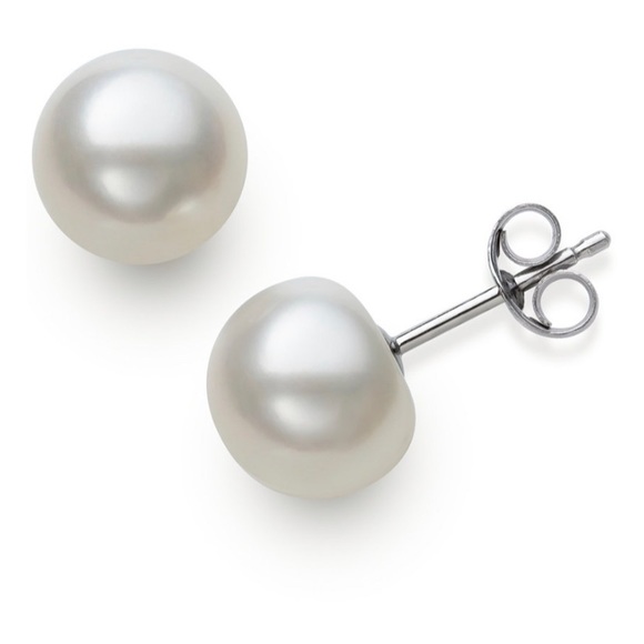 NWT | Belle de Mer Cultured Freshwater Button Pearl Earrings ❤️ - Picture 2 of 5